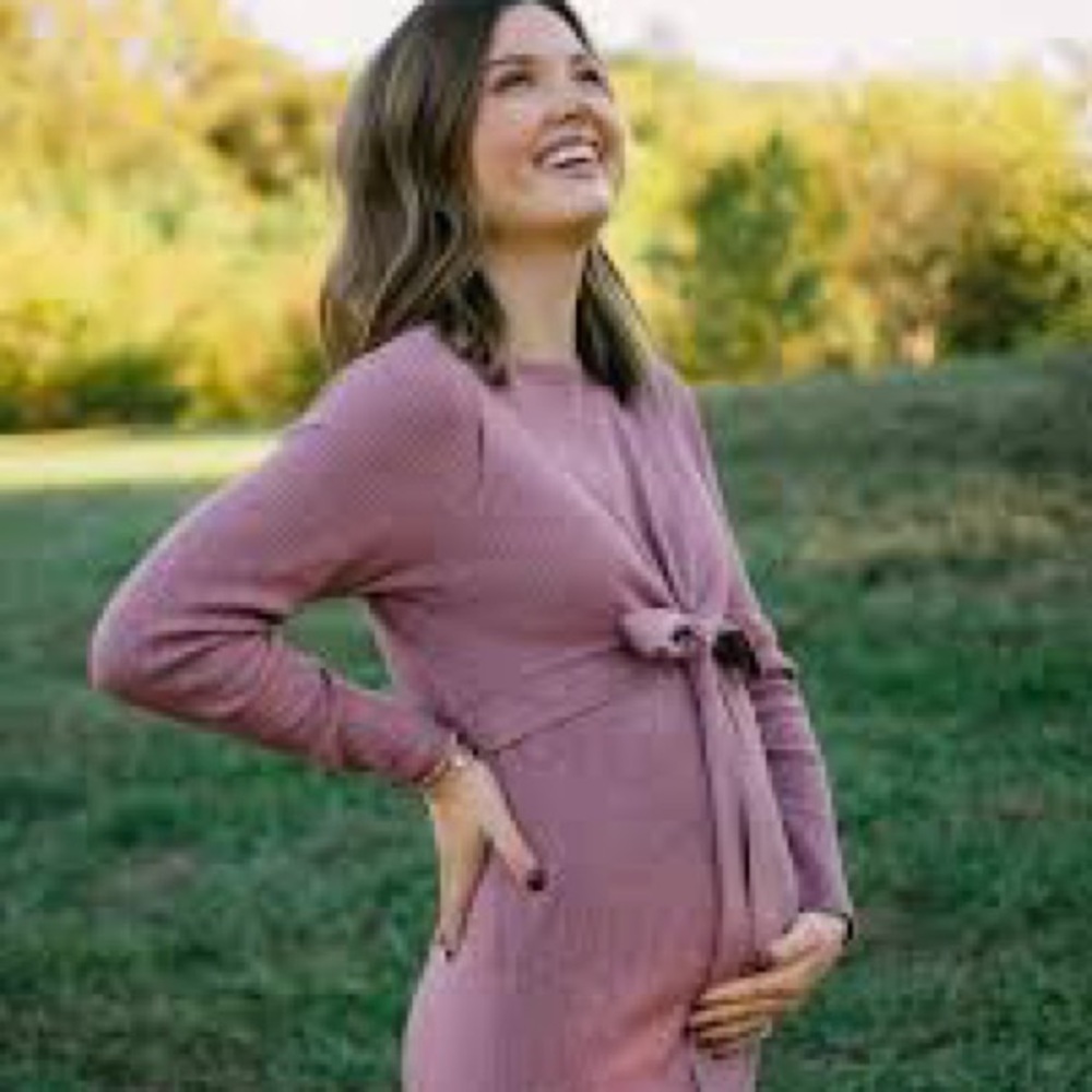 Pink Maternity Dress